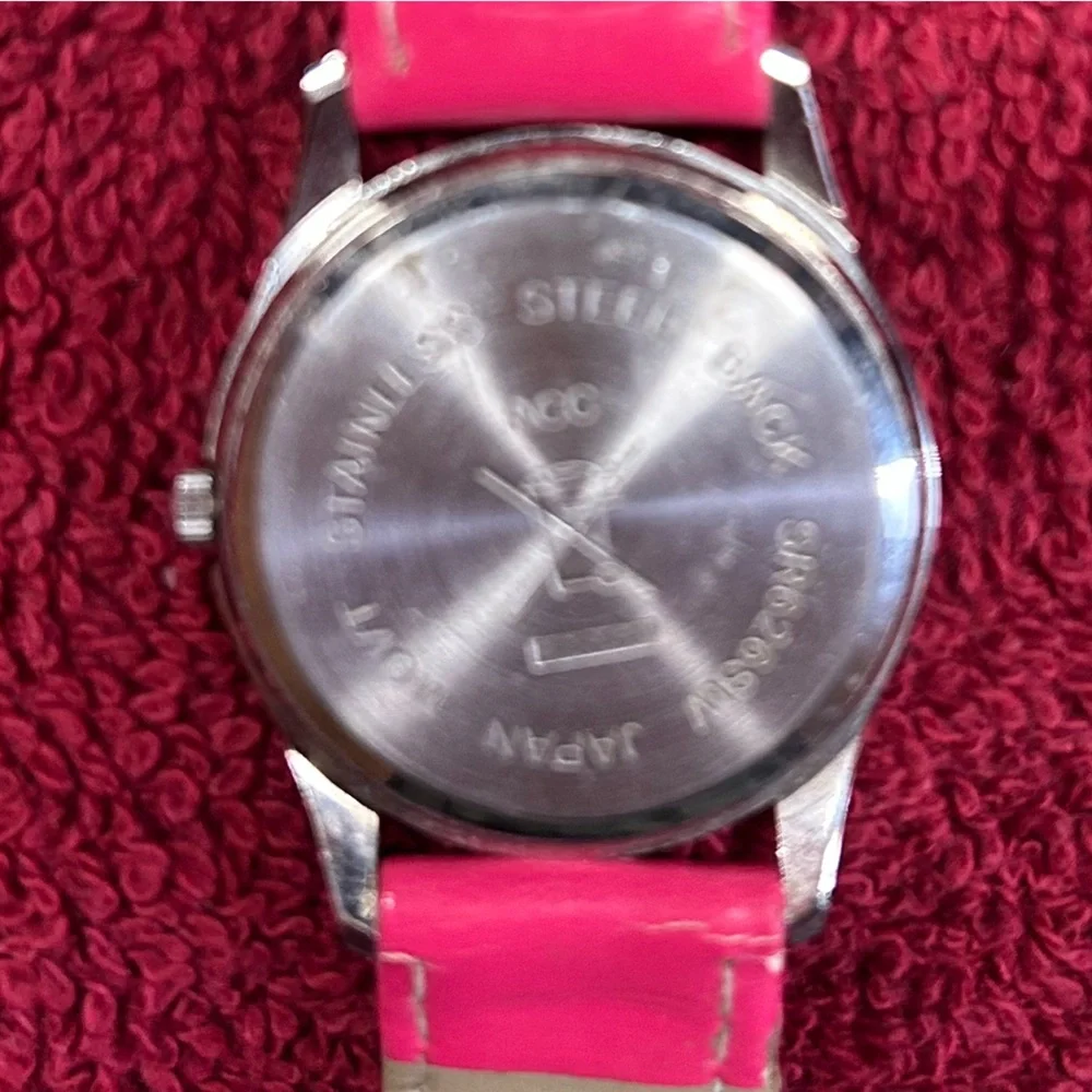 Set of Three Women's Fashion Watches - Pink, Tan & Brown Straps